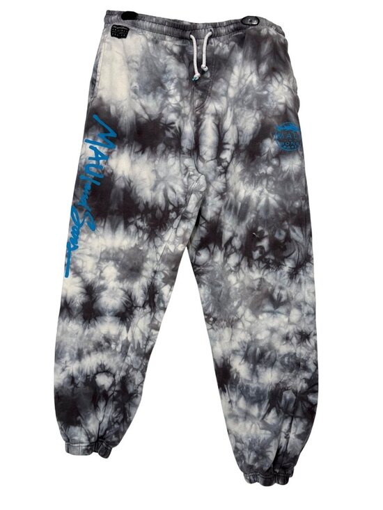 Maui and Sons Other - Maui And Sons Tie-Dye Jogger Sweatpants Black White Cotton Blend Drawstring XL